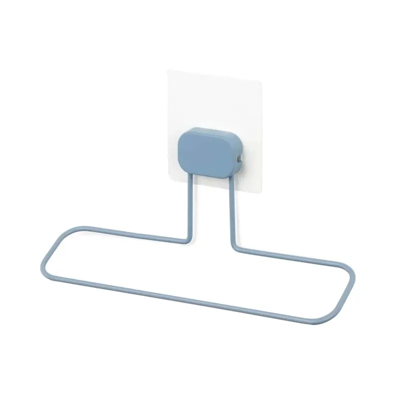 Meest Verkocht Porta asciugamani Grena blue con supporto adesivo 25,5x6x16,5H cm
