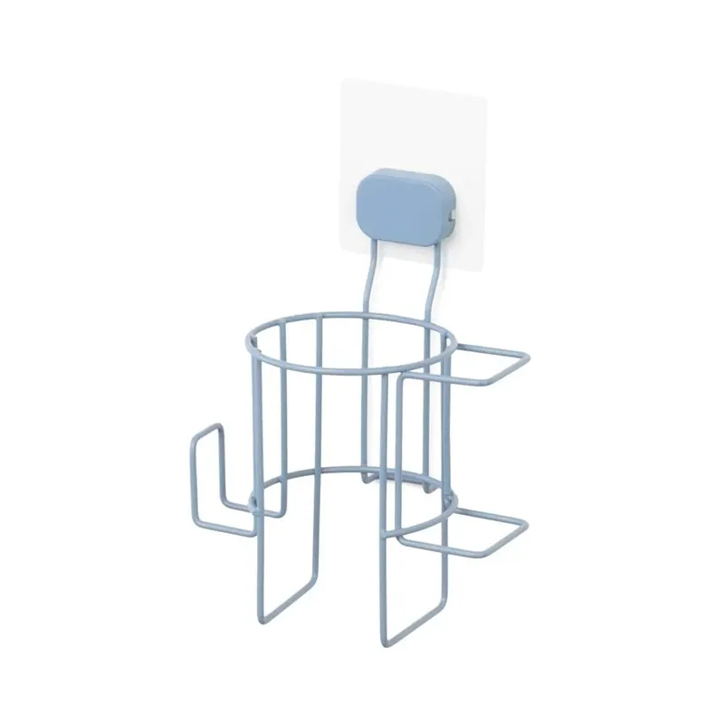 Porta asciugacapelli Grena blue con supporto adesivo 16,8x12,2x26H cm Direct Beschikbaar