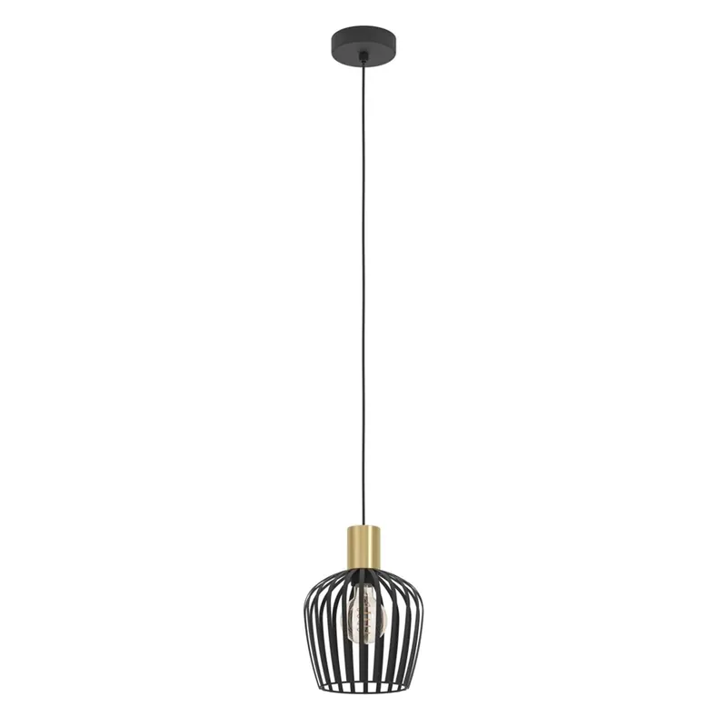 Beperkt Aanbod Sospensione Empoli Ø 20 x 110 cm nero