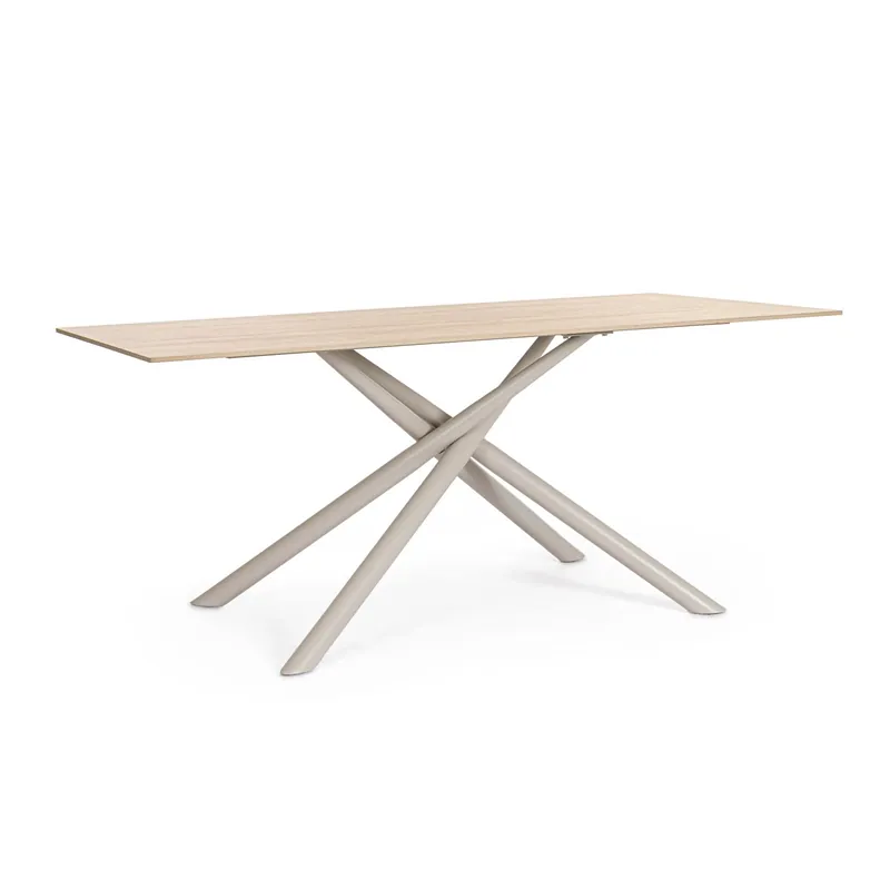 Tavolo Argita 180x90 cm beige Veilige Betaling