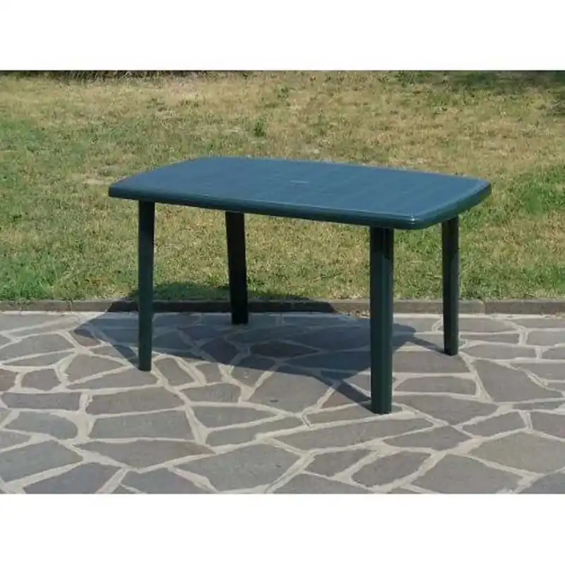 Tavolo da giardino Cayman in polipropilene 137x85x72 cm verde Populair