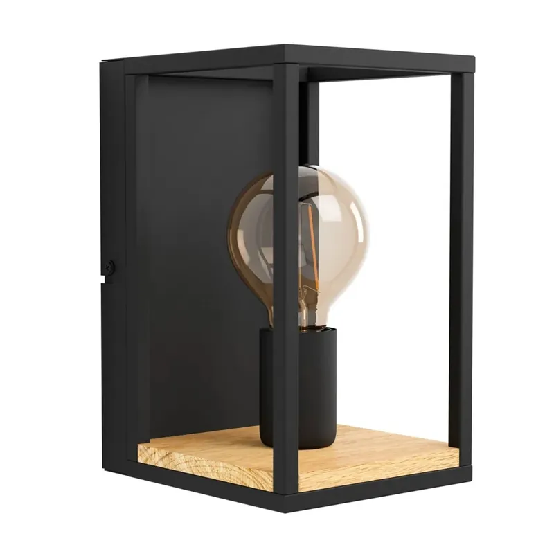 Beperkte Voorraad Applique Libertad E27 1x40W 14x16,5x24 cm nero-marrone