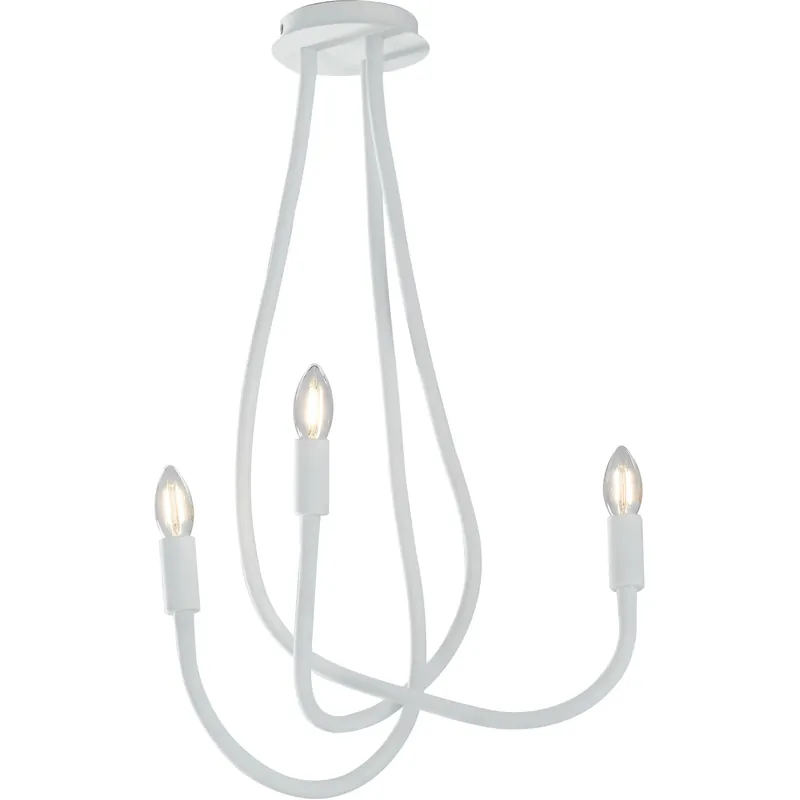 Plafoniera Lover braccia flessibili 3 luci E14 40 W nero Laatste Kans