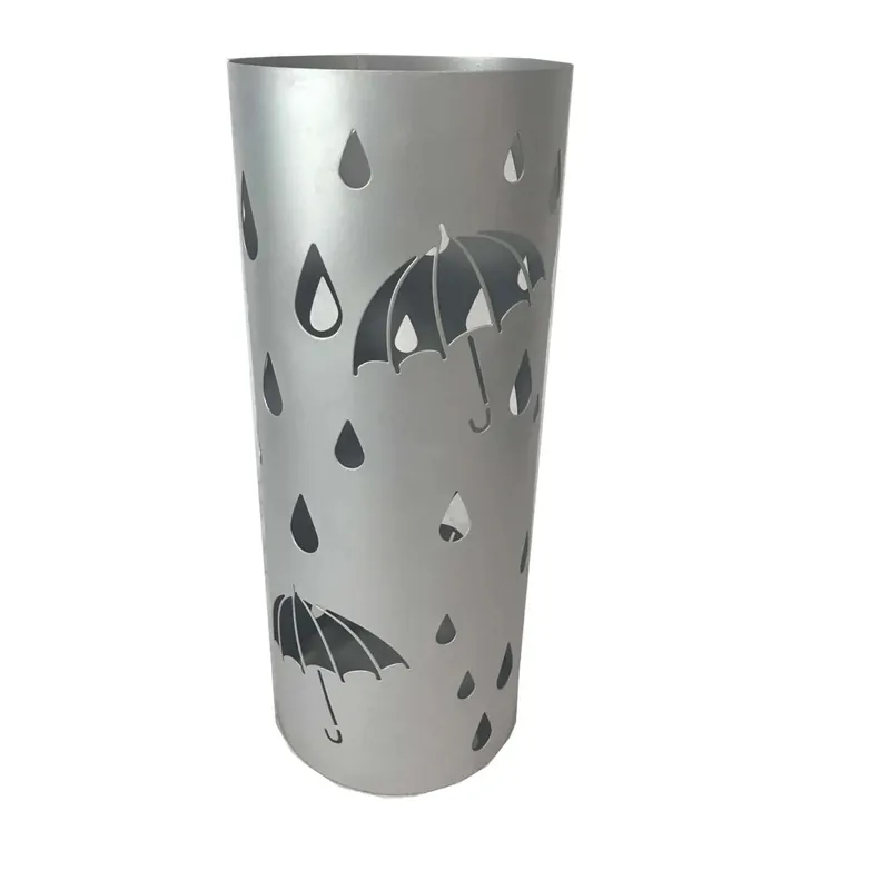 Laatste Kans Portaombrelli tondo in metallo Gange silver Ø 19,5xH49 cm
