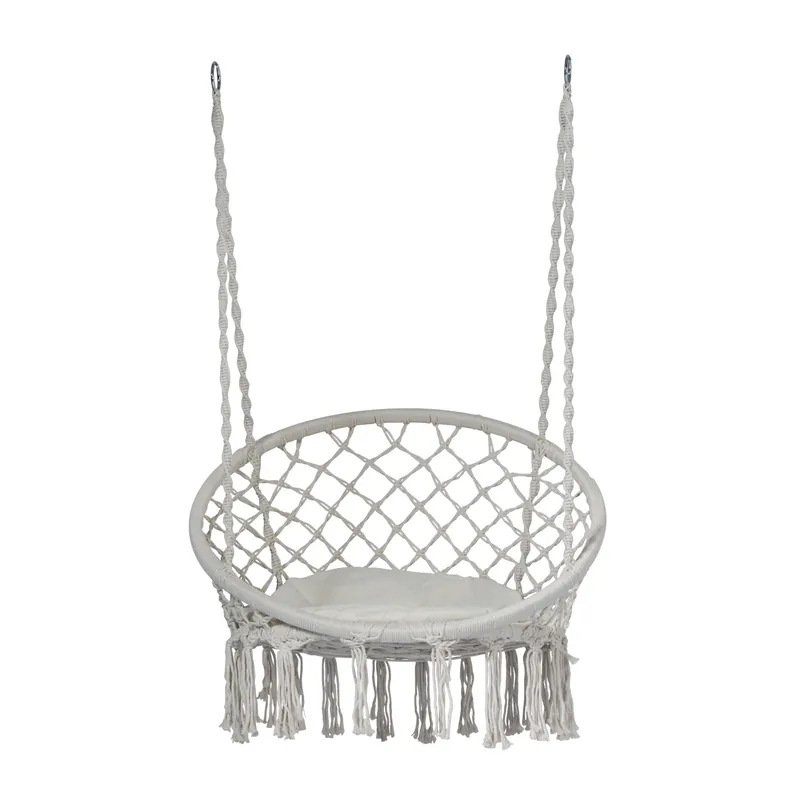 Gecertificeerd Poltrona sospesa in corda naturale 55x78x65 cm