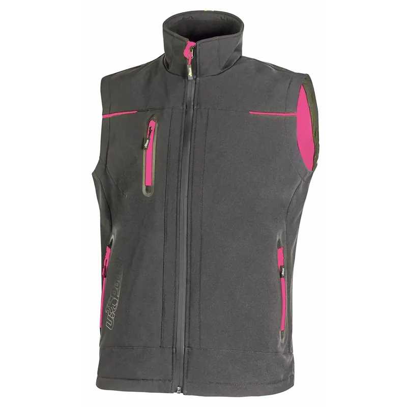 Gilet da lavoro Universe Lady grigio fucsia tg. S Nieuw