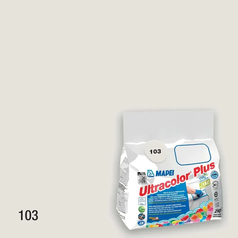 Uitverkoop Stucco per fughe Ultracolor plus 2 kg colore 103 Bianco Luna