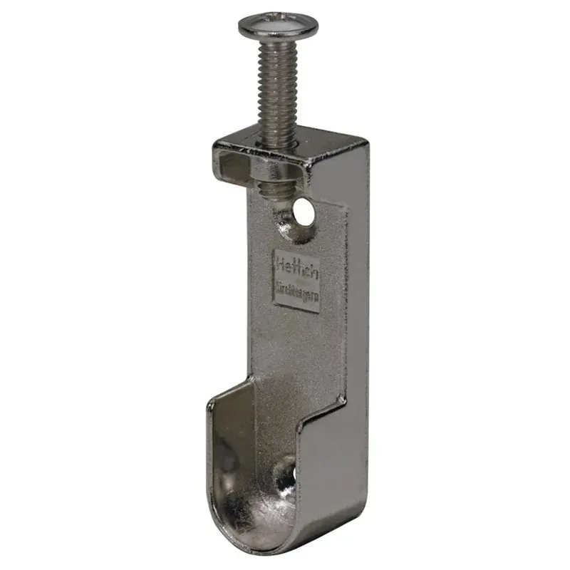 Supporto per tubo appendiabiti armadio zinco pressofuso nichelato 2 pz Laatste Kans