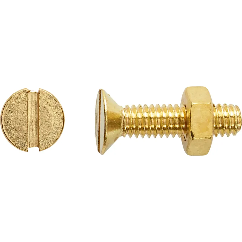 Finale Uitverkoop LUX-TOOLS Vite filettata LUX-TOOLS a testa svasata piana M4 x 16 mm ottone 8 pz