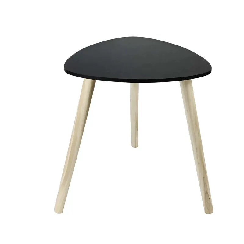Tavolino in mdf nero 38,5x38,5xH40 cm Superprijs