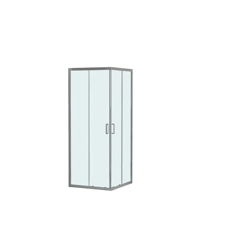 Box doccia angolare scorrevole 2 ante estensione cm 77-79/117-119 cromo Koopje