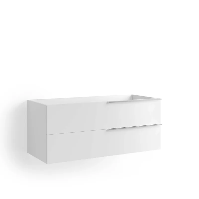 Mobile bagno base sospesa lavabo Caren 2 cassetti 50x105x45,8 cm acero Weekendaanbieding