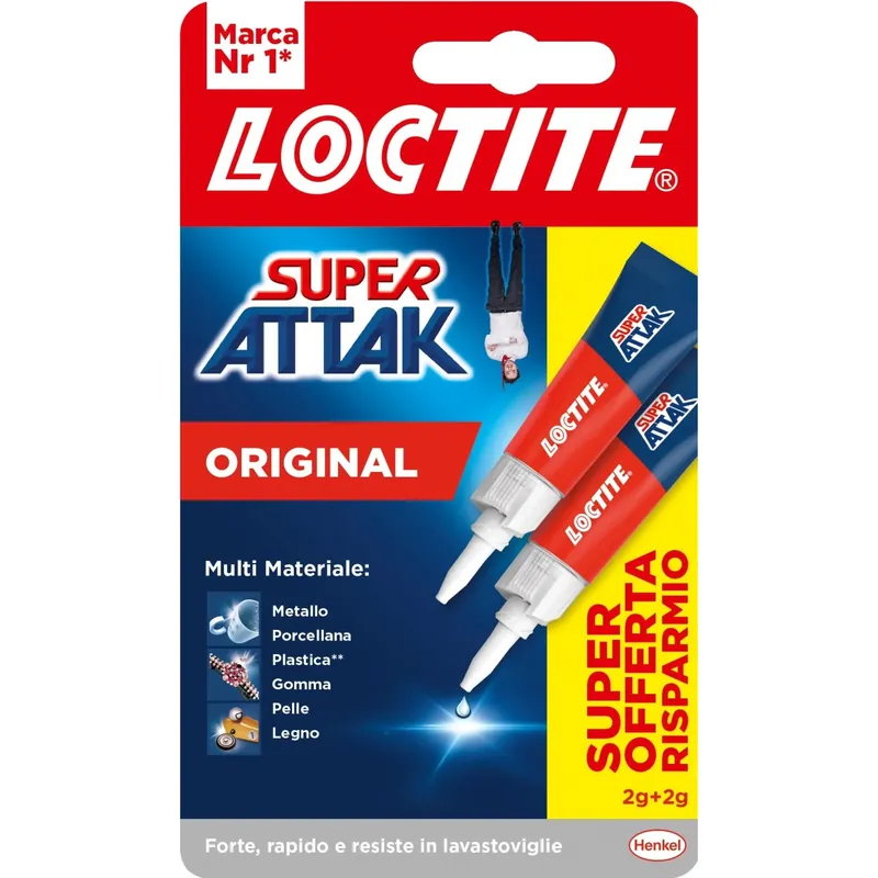 Express Levering Colla universale istantanea Loctite Super Attak Original 4 g