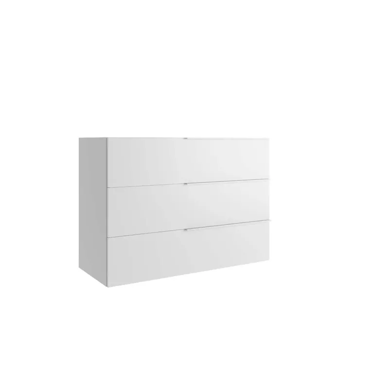 Mobile bagno base lavabo a terra 3 cassetti Caren h.75 l.105 p.51 cm bianco Direct Verzonden