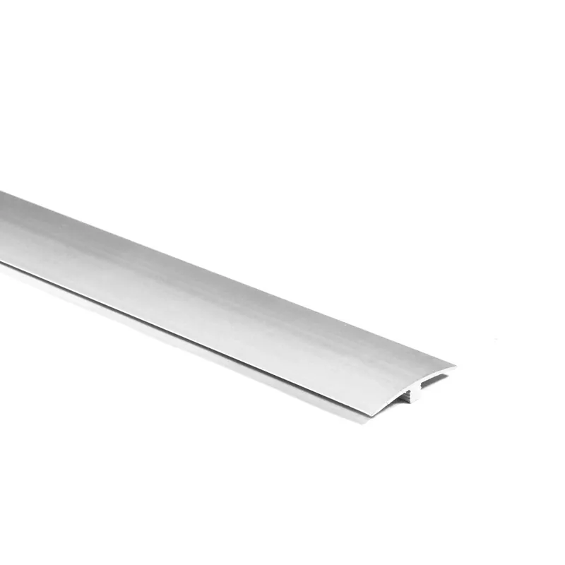 Weekendaanbieding Profilo di dilatazione per pavimenti SPC alluminio 0,7x3,4x270 cm argento
