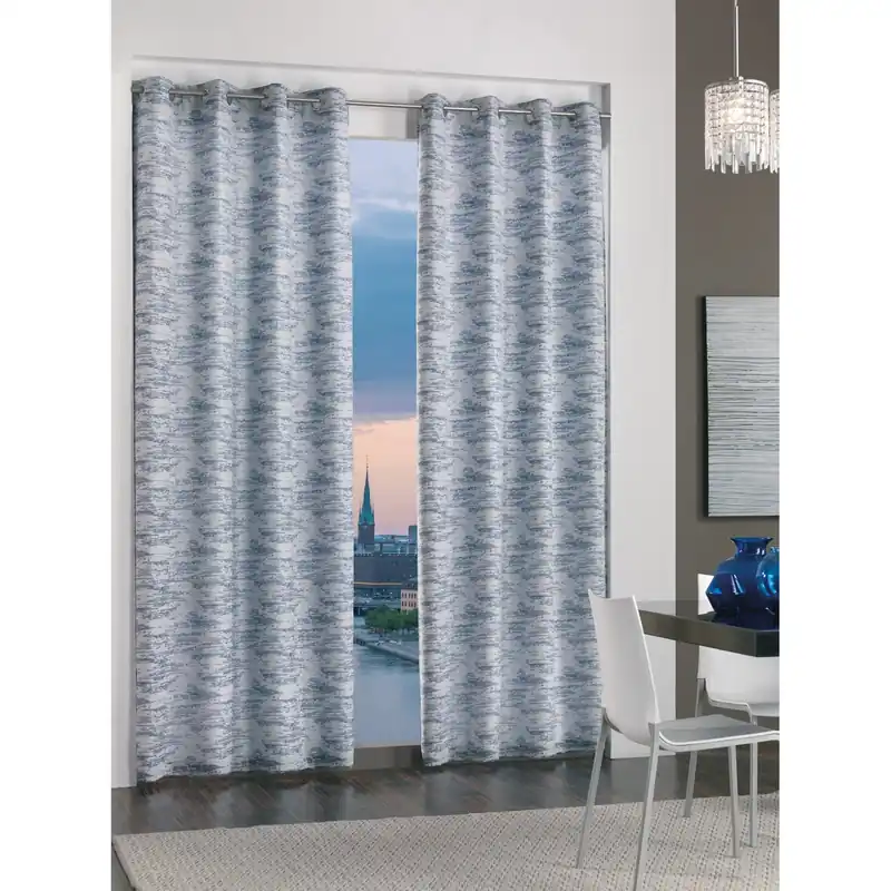 Tenda arredo Astratto L 140 x H 280 cm blu Bestseller