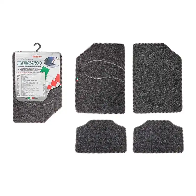 Goedkoop Tappeto auto moquette Italiano Lusso Medio 4 pz