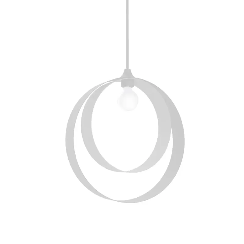 Goedkoop Lampadario a sospensione Nucleo E27 in metallo bianco Ø 40 cm