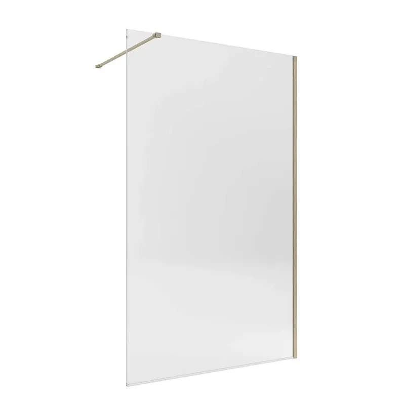 Rechtstreeks Van De Fabrikant Doccia walk-in Orion 130x200 cm profilo oro spazzolato