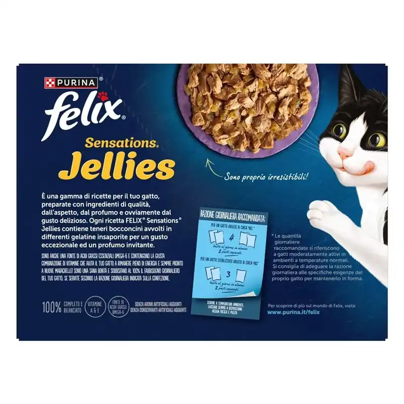 Cibo umido per gatti FELIX® Sensations Jellies™ 12x85 g Nieuw