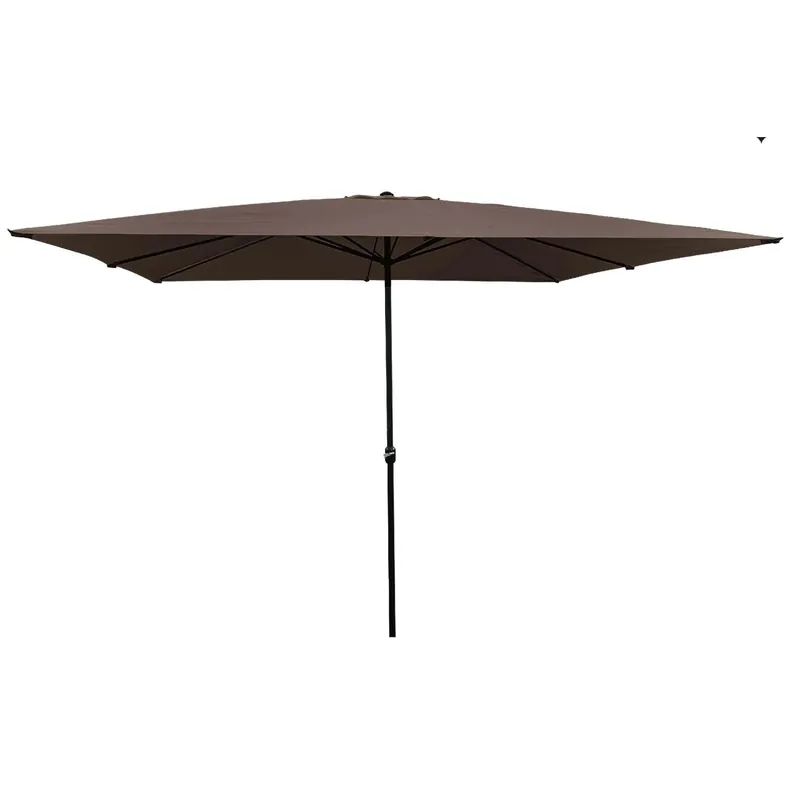 Ombrellone a palo centrale 300x400 cm tortora Finale Uitverkoop