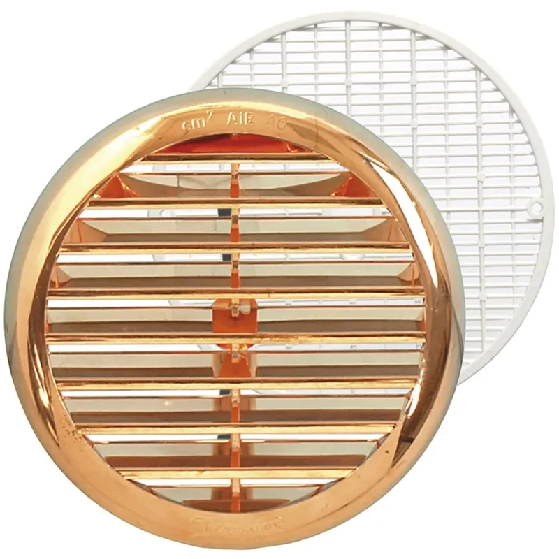 Griglia di aerazione tonda ramata Ø 40 - 80 mm Direct Verzonden