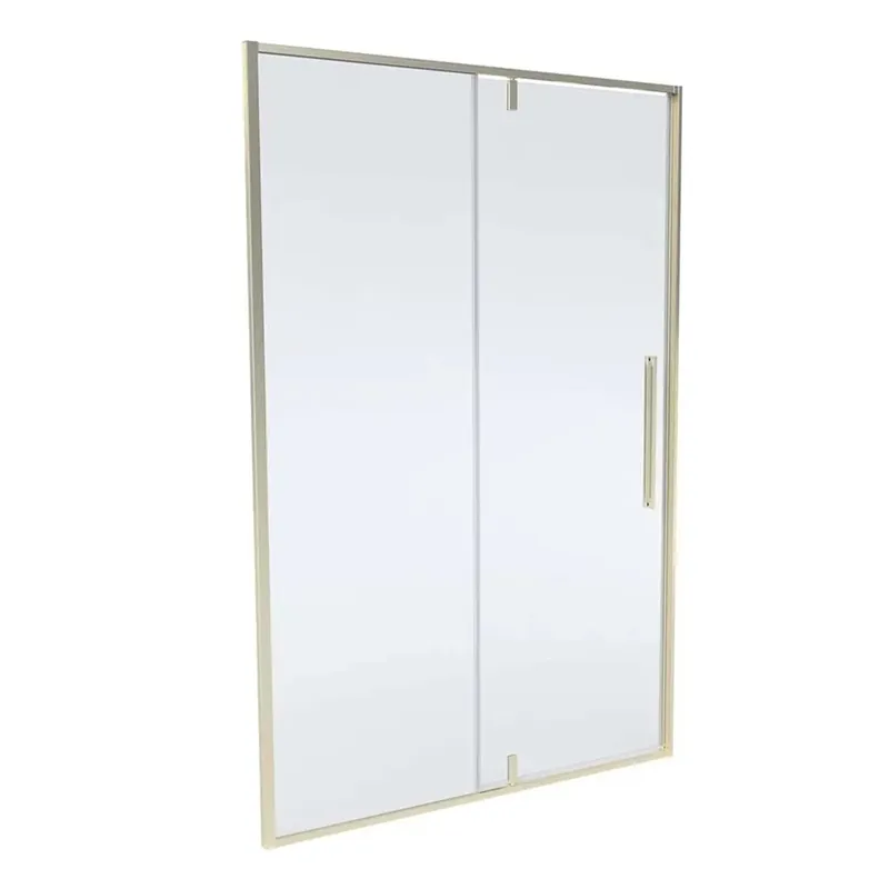 Porta doccia Pivot Slim 138-140x200 cm oro spazzolato Laatste Versie