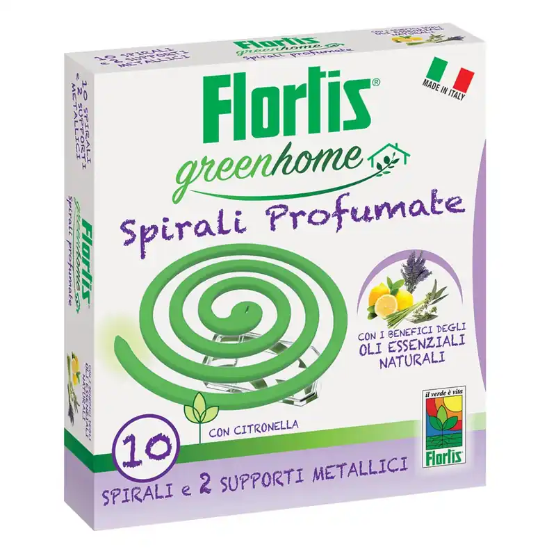 Favoriet Antizanzare spirali profumate Flortis GreenHome 10 pz