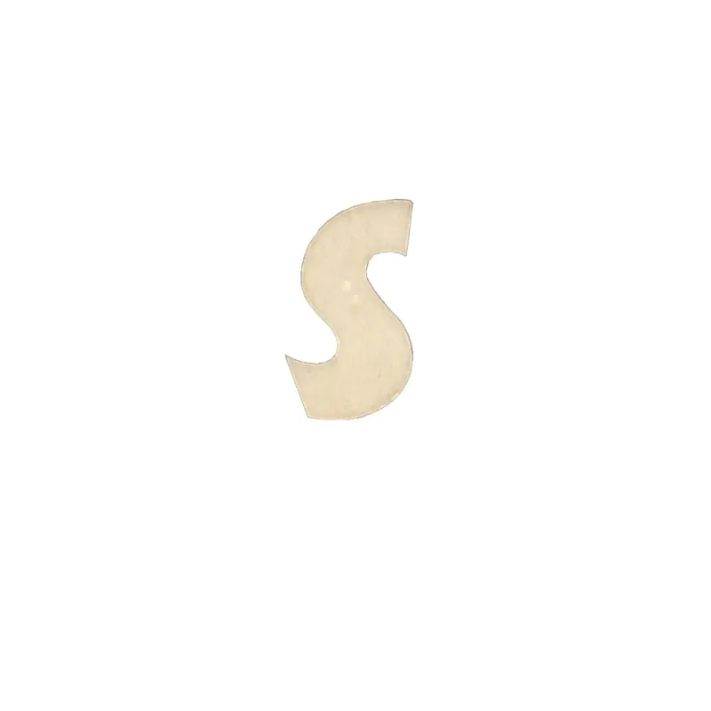 Lettera S decorativa in legno 4 cm Shop Nu