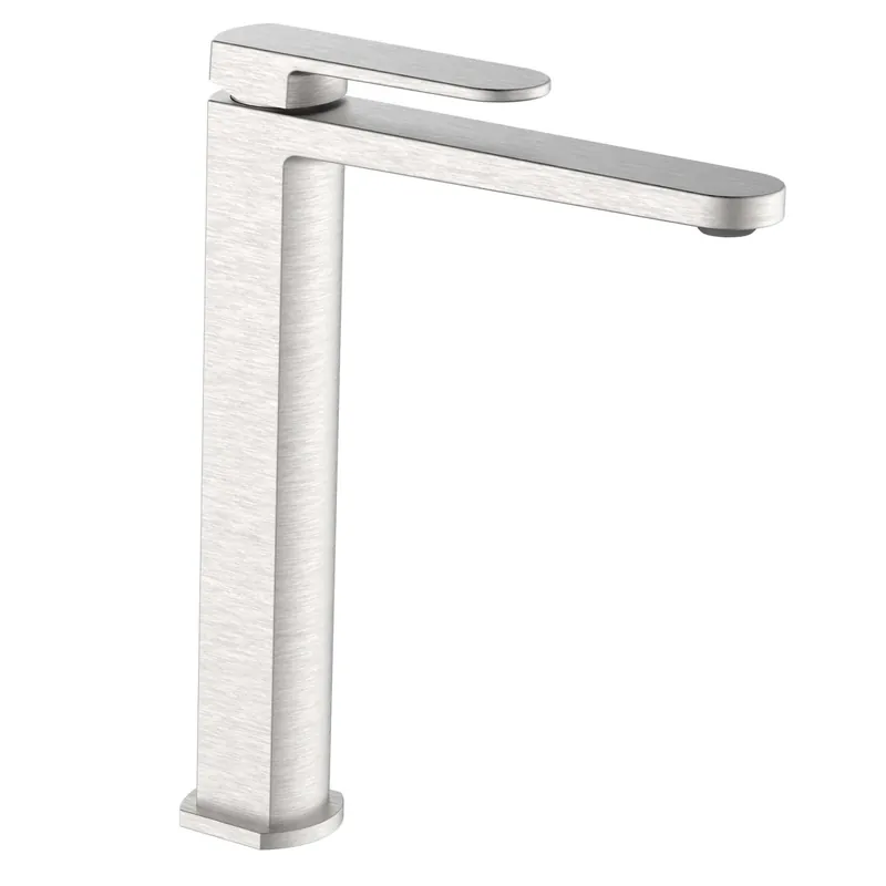 Miscelatore lavabo alto Zefir acciaio spazzolato Ø 25 mm Lage Kosten