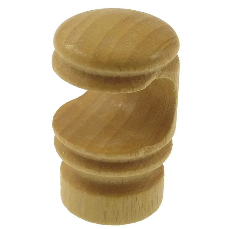 Korting Supporto bastone tenda centrale in legno Ø 1,1 x L 3,5 cm naturale