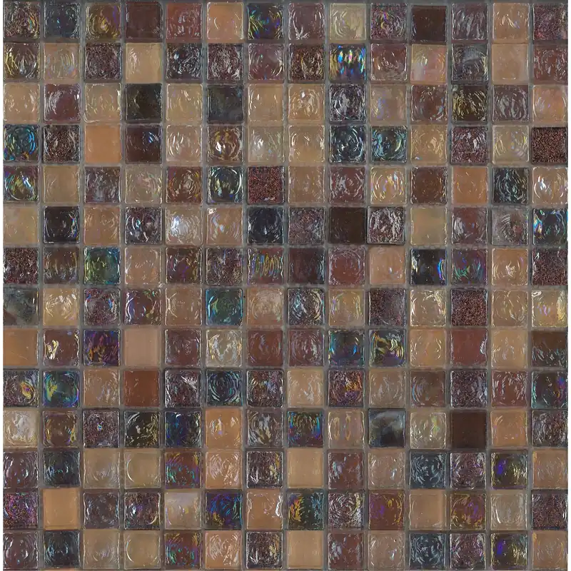 Must-Have Mosaico decorativo Crystal ice brown 30,5 cm x 30,5 cm