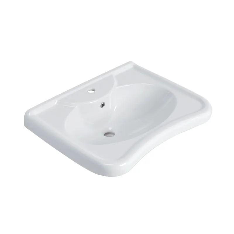 Lage Kosten Lavabo ergonomico per bagni disabili 68x52 cm bianco