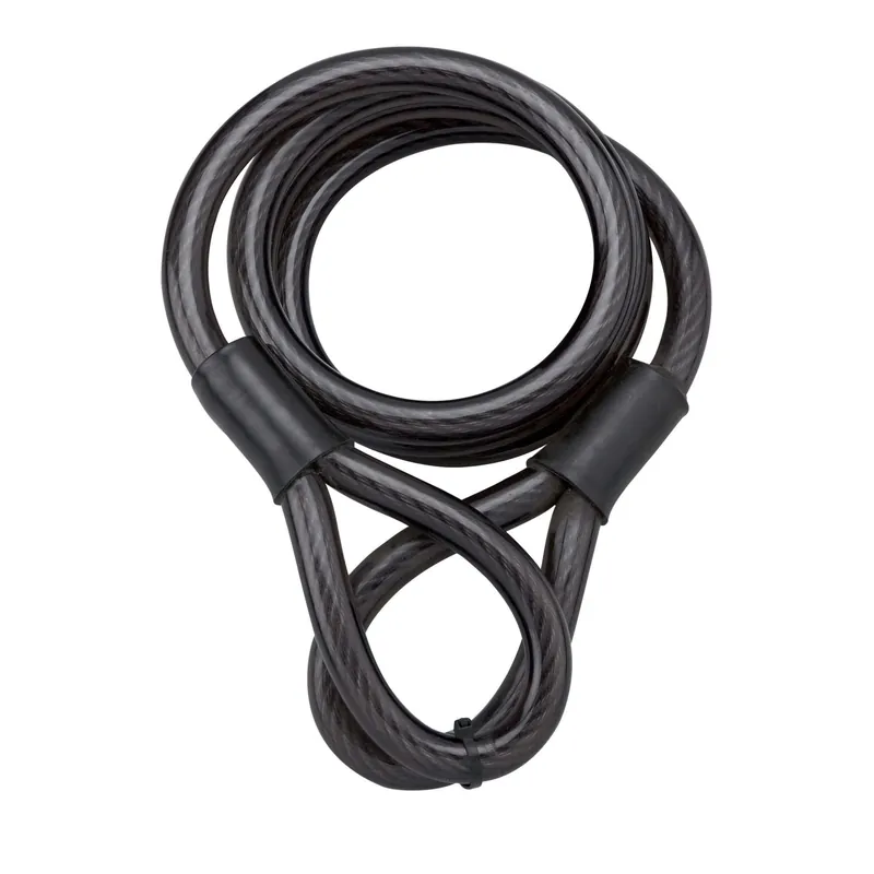 Cavo antifurto in acciaio 15 mm x 1,80 m nero Favoriet