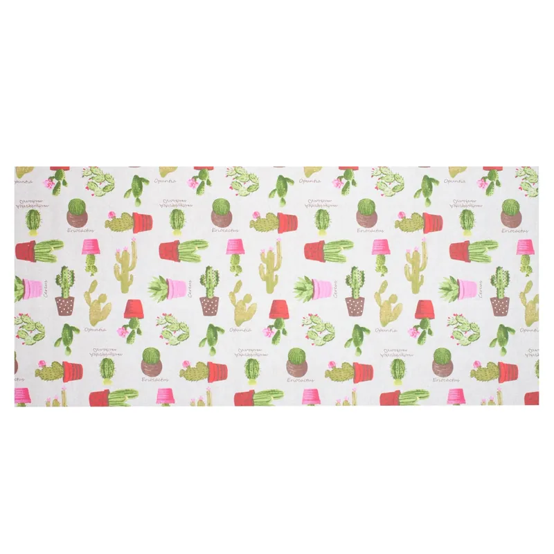 Rechtstreeks Van De Fabrikant Tappeto cucina fantasia Cactus 55x120 cm