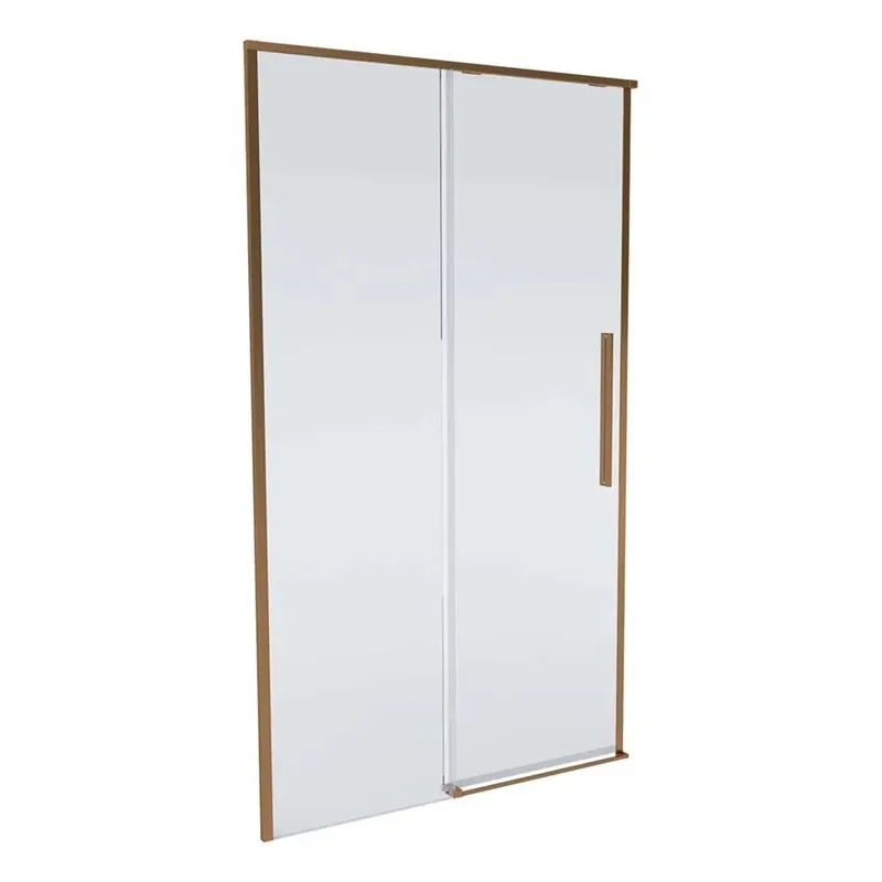 Porta doccia scorrevole Slim 138-140x200 cm oro rosa Nieuw