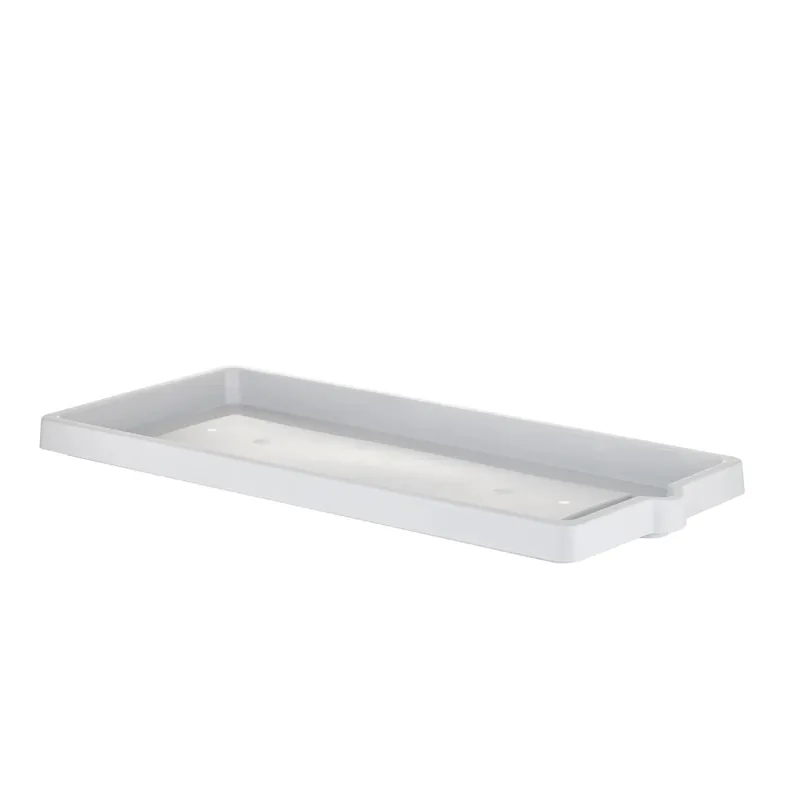 Sottovaso in plastica effetto legno bianco 94x36x5,5 cm Koop Online