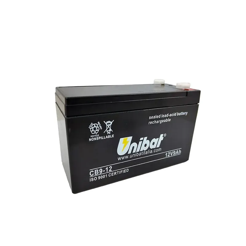 Meest Verkocht Batteria moto Unibat CB9-12 SLA/VRLA 9 Ah 12 V