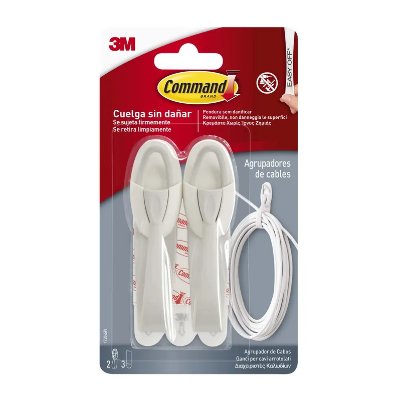 Favoriet Ganci adesivi per cavi arrotolati 3M Command™ Small