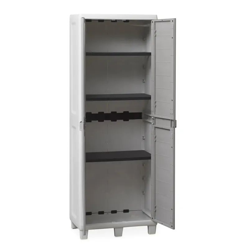 Armadio alto 2 ante 4 ripiani regolabili Woody`s 65x38xH178 cm Hoge Kwaliteit