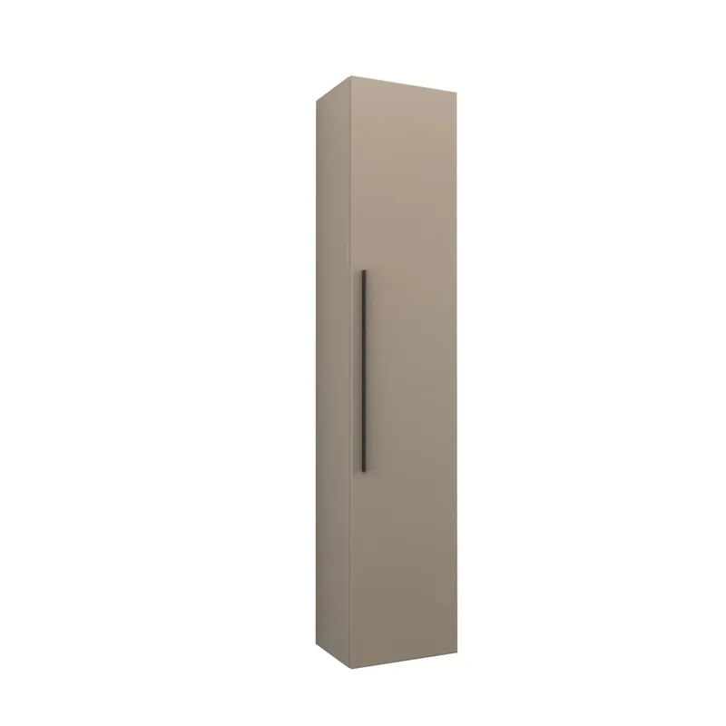 Mobile bagno a colonna sospeso 1 anta 34x162x25 cm beige grigio Nieuw