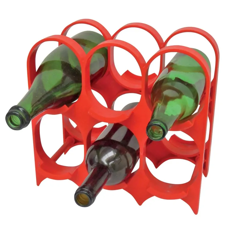 Lage Kosten Portabottiglie vino in plastica componibile 6 posti