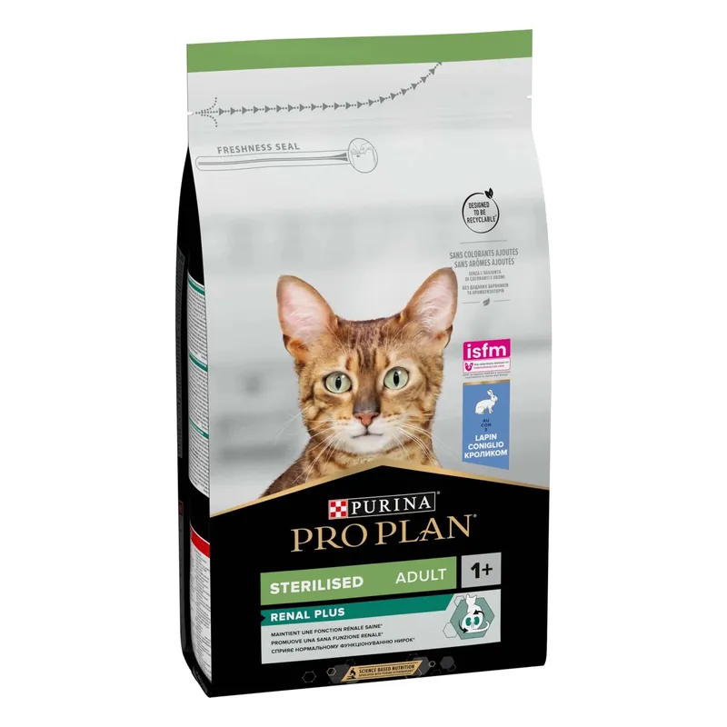 Cibo secco per gatti PRO PLAN®Sterilised Adult RENAL PLUS Coniglio 1,5 kg Snelle Levering