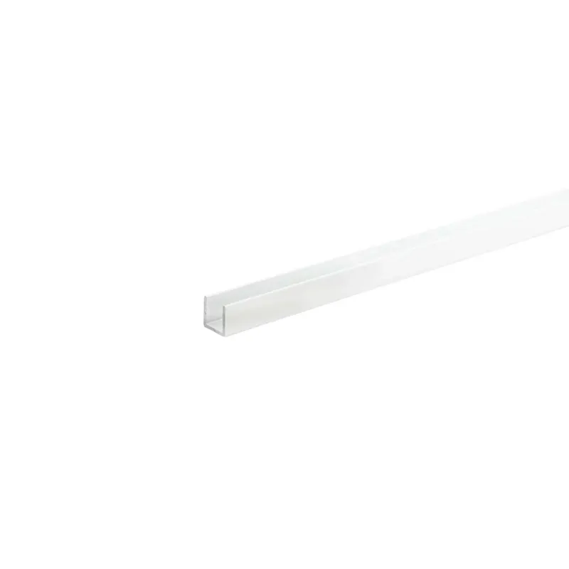 Canalina U 2 m 10x10 mm bianco Laatste Versie