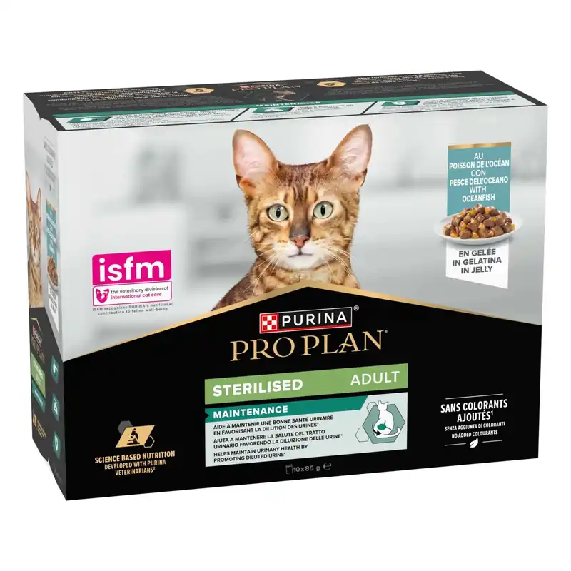 Koop Vandaag Cibo umido per gatti PRO PLAN®Adult pesce dell`oceano in gelatina 10x85 g