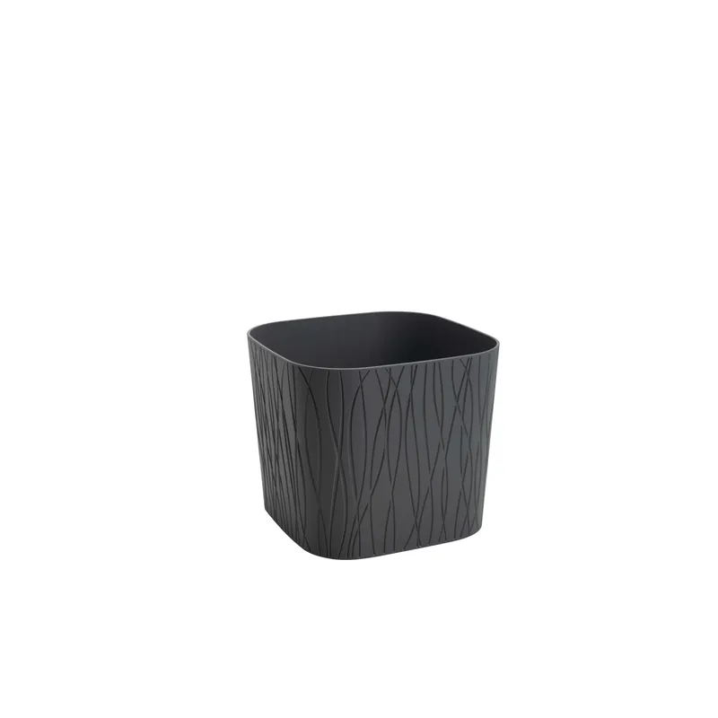 Veilige Betaling Vaso Nature in plastica riciclata grigio 29x29 cm