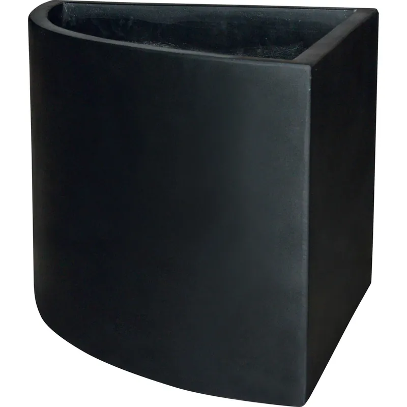 Rechtstreeks Van De Fabrikant Vaso da esterno angolare 46x46x38 cm nero
