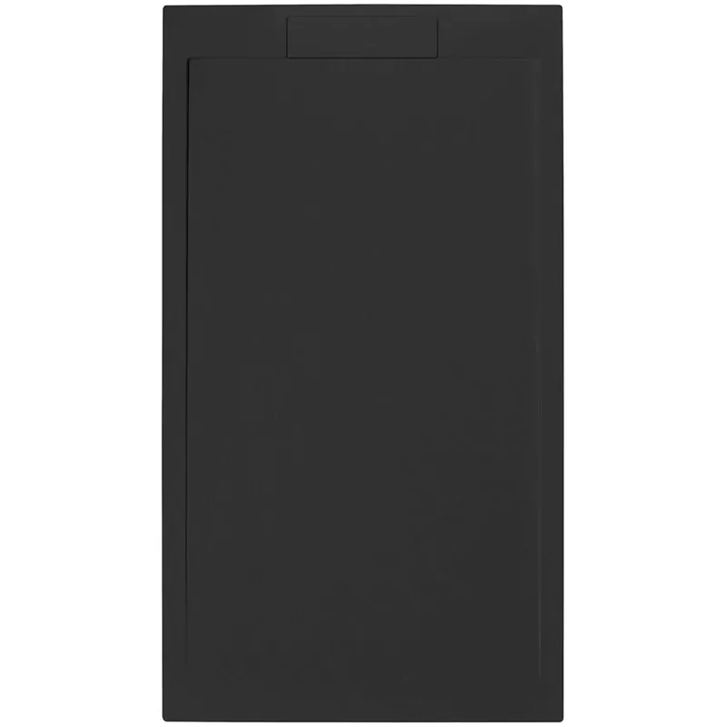 Koop Vandaag Piatto doccia Euphoria in resine di poliestere nero 80x120 cm