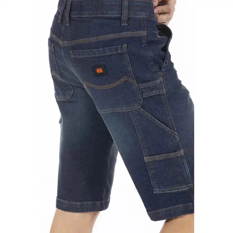 Dagaanbieding Bermuda stile carpenter in denim Sun Stone Stretch tg 54
