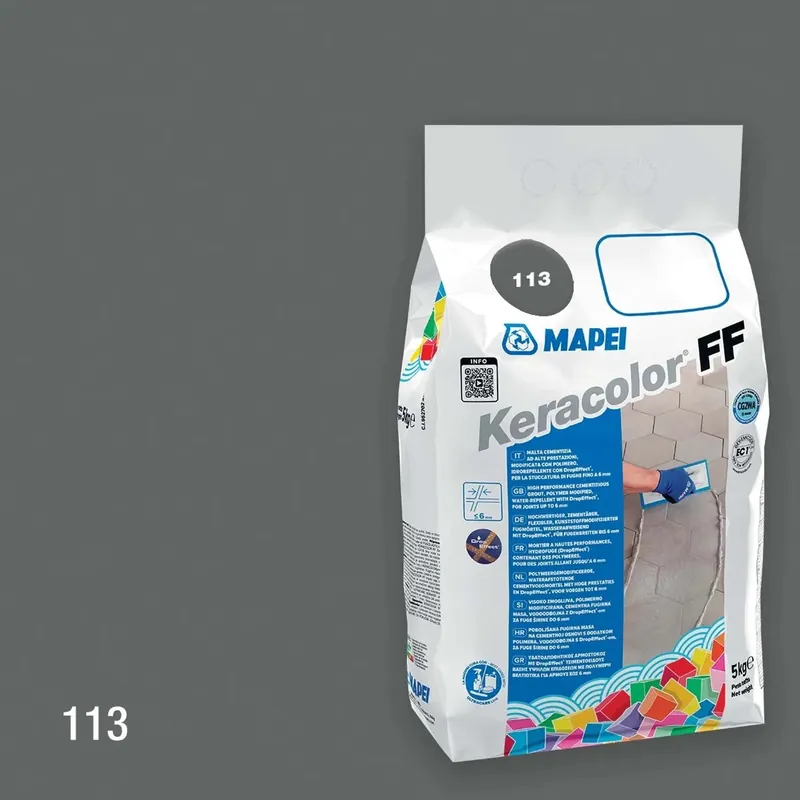Stucco per fughe Keracolor FF 5 kg idrorepellente 113 Cemento Koopje